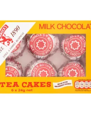 Tunnock's Milk Chocolate Tea Cakes 6 x 24g