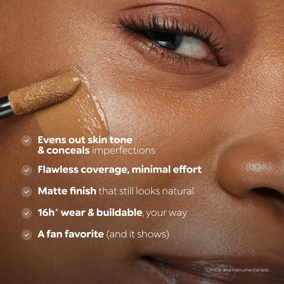 KIKO Milano Full Coverage 2-in-1 Foundation & Concealer WB25 Warm Beige - Image 6