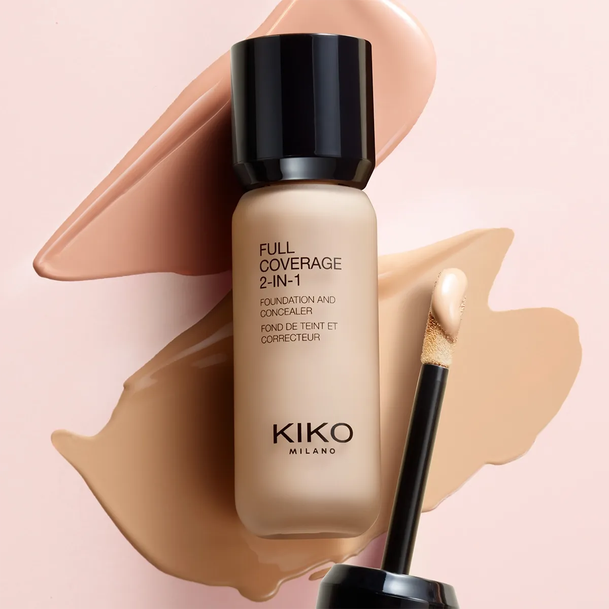 KIKO Milano Full Coverage 2-in-1 Foundation & Concealer WB25 Warm Beige - Image 2