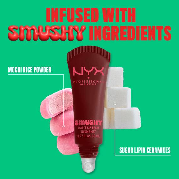 NYX Professional Makeup Smushy Matte Lip Balm Smudge Fudge - Image 5