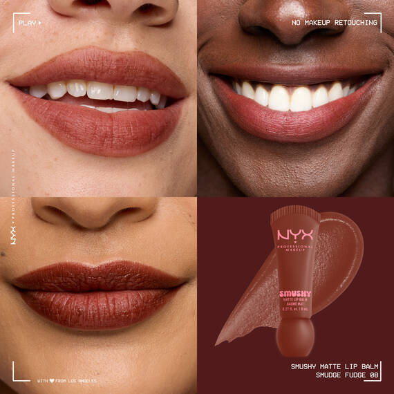 NYX Professional Makeup Smushy Matte Lip Balm Smudge Fudge - Image 2