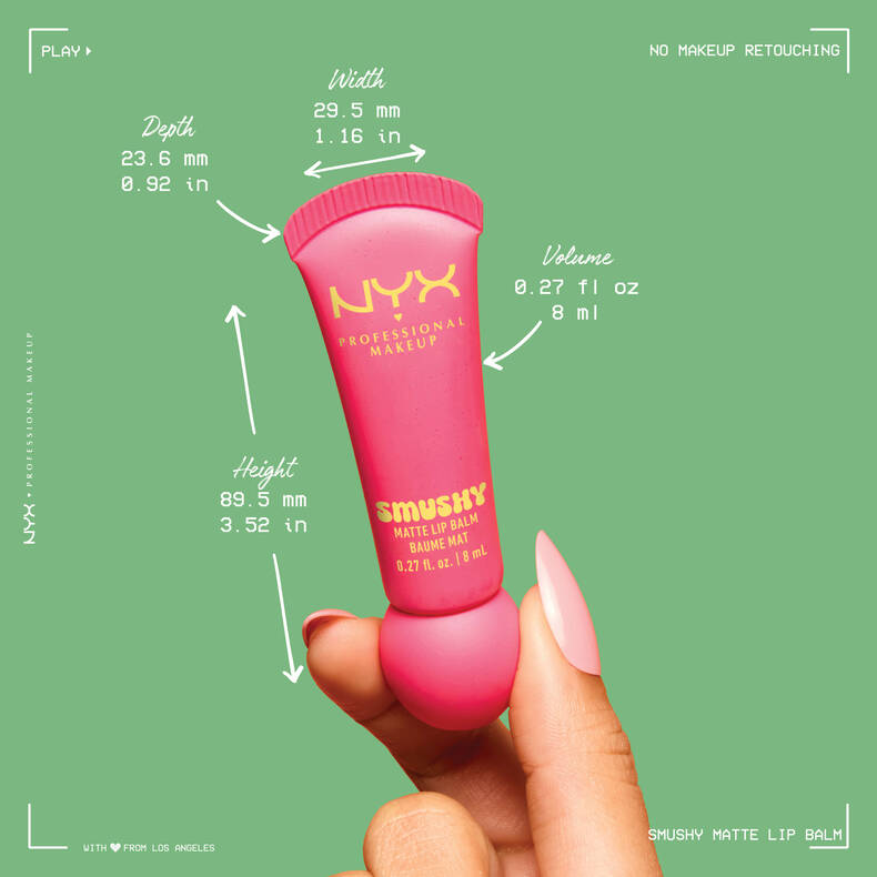 NYX Professional Makeup Smushy Matte Lip Balm Smudge Fudge - Image 6