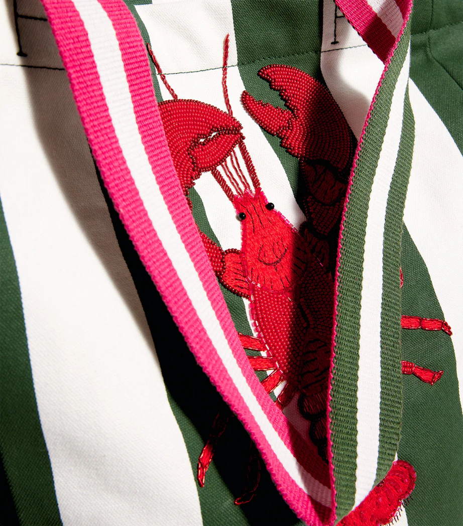 Harrods Embellished Lobster Tote Bag - Image 4
