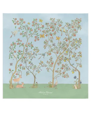 Atelier Choux Cotton Bloom Swaddle Blue