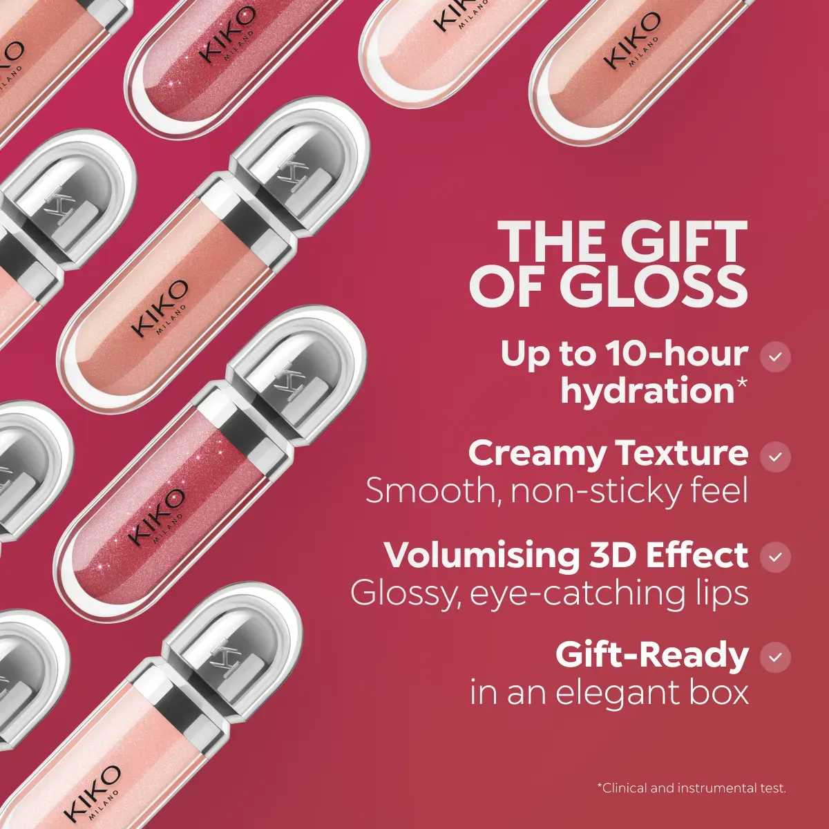 KIKO Milano Glossy Lip Set 03 3 x 6.5ml - Image 6