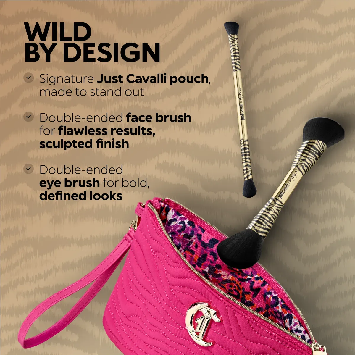 Just Cavalli x Kiko Milano My Secret Desire Brush Set - Image 5