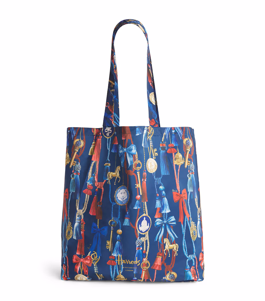 Harrods Tassels Pocket Shopper Bag