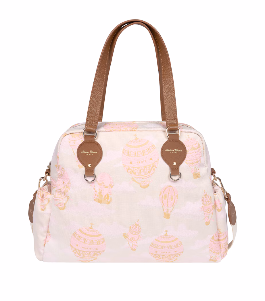 Atelier Choux Pink Hot Air Balloon Changing Bag and Mat Set