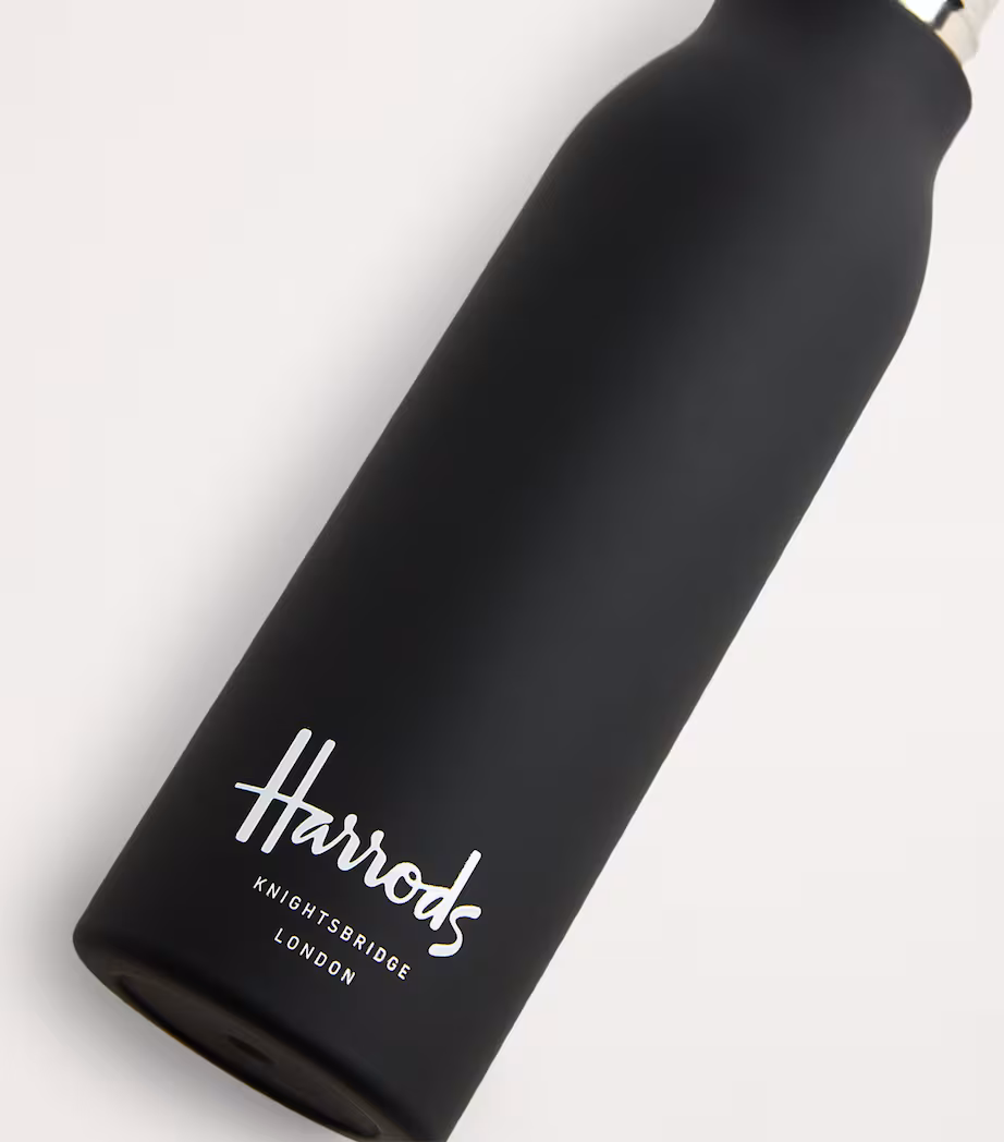 Harrods Black Logo Water Bottle - Image 2