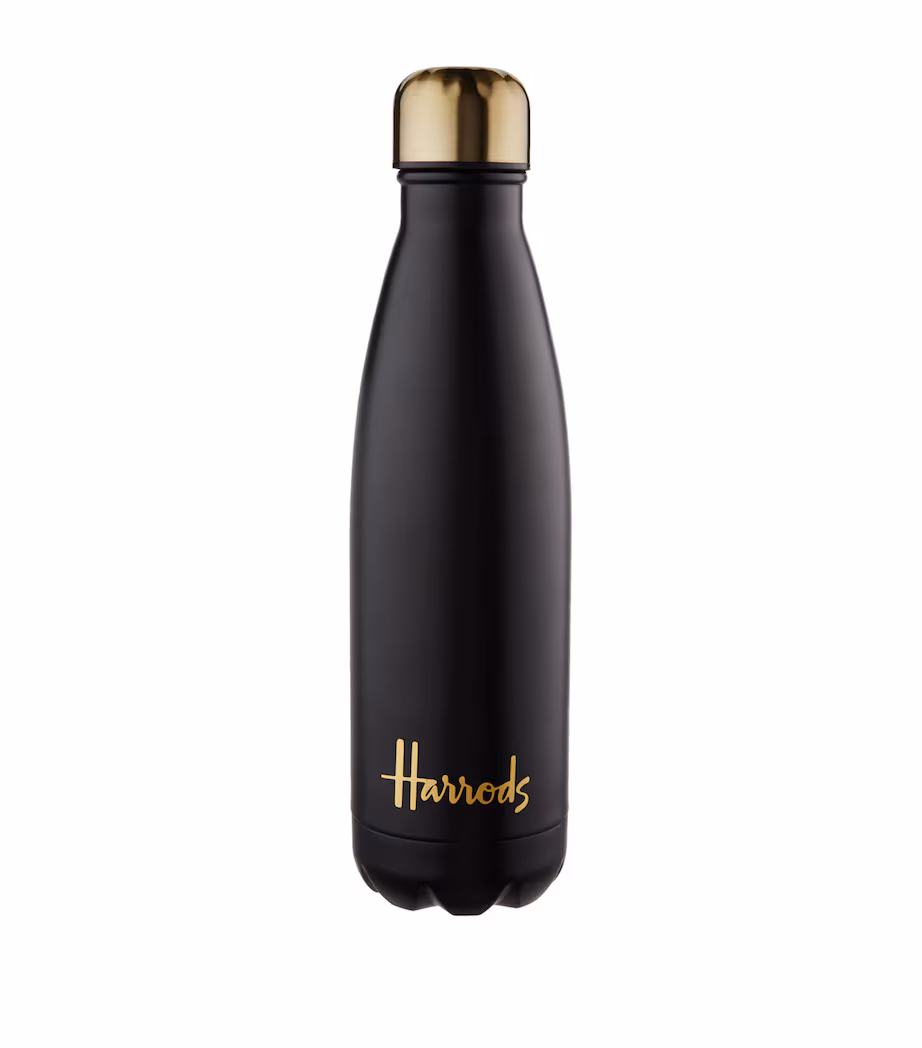 Harrods Black Logo Water Bottle (500ml)