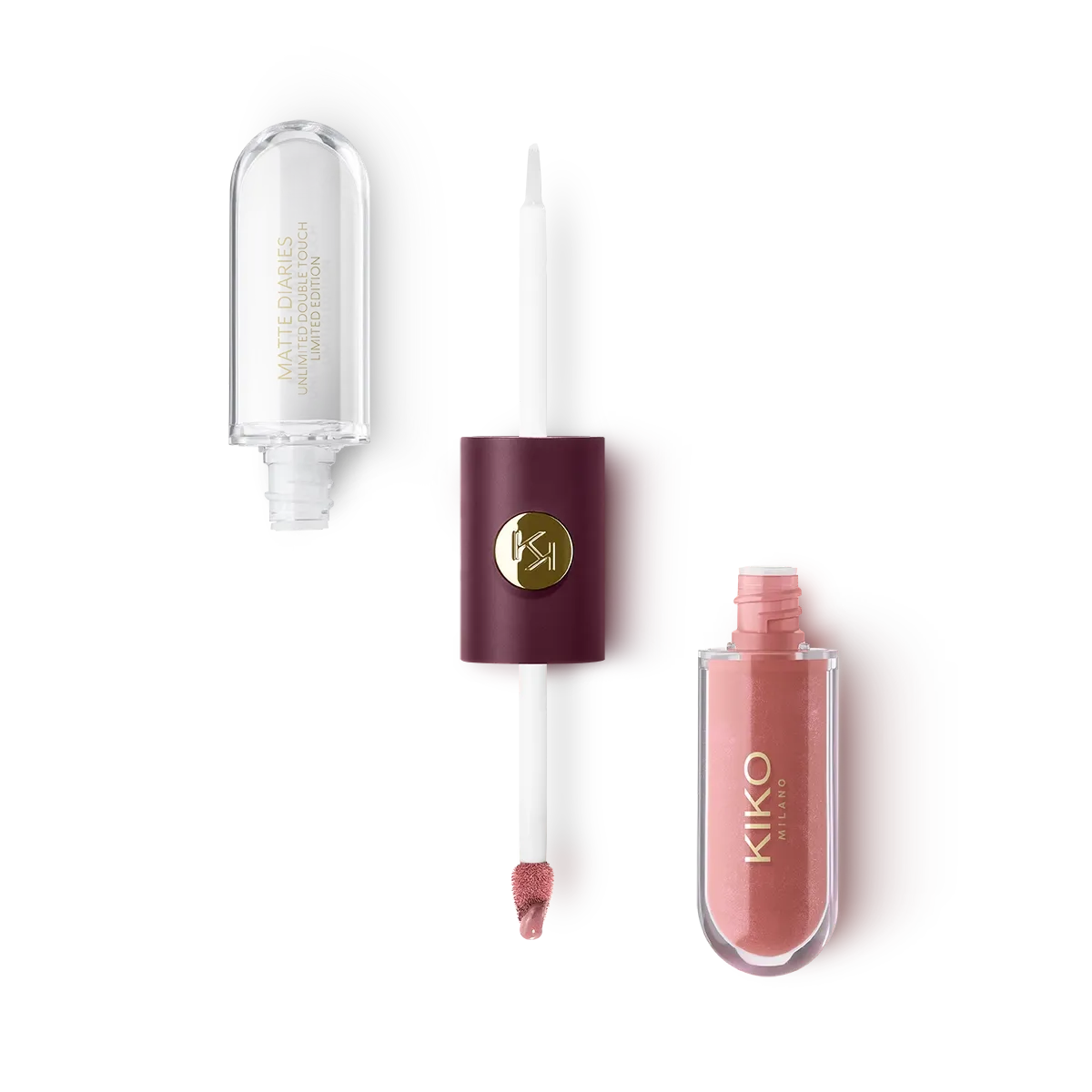 Kiko Milano Matte Diaries Unlimited Double Touch Limited Edition 01 Classic Nude Whisper - Image 3